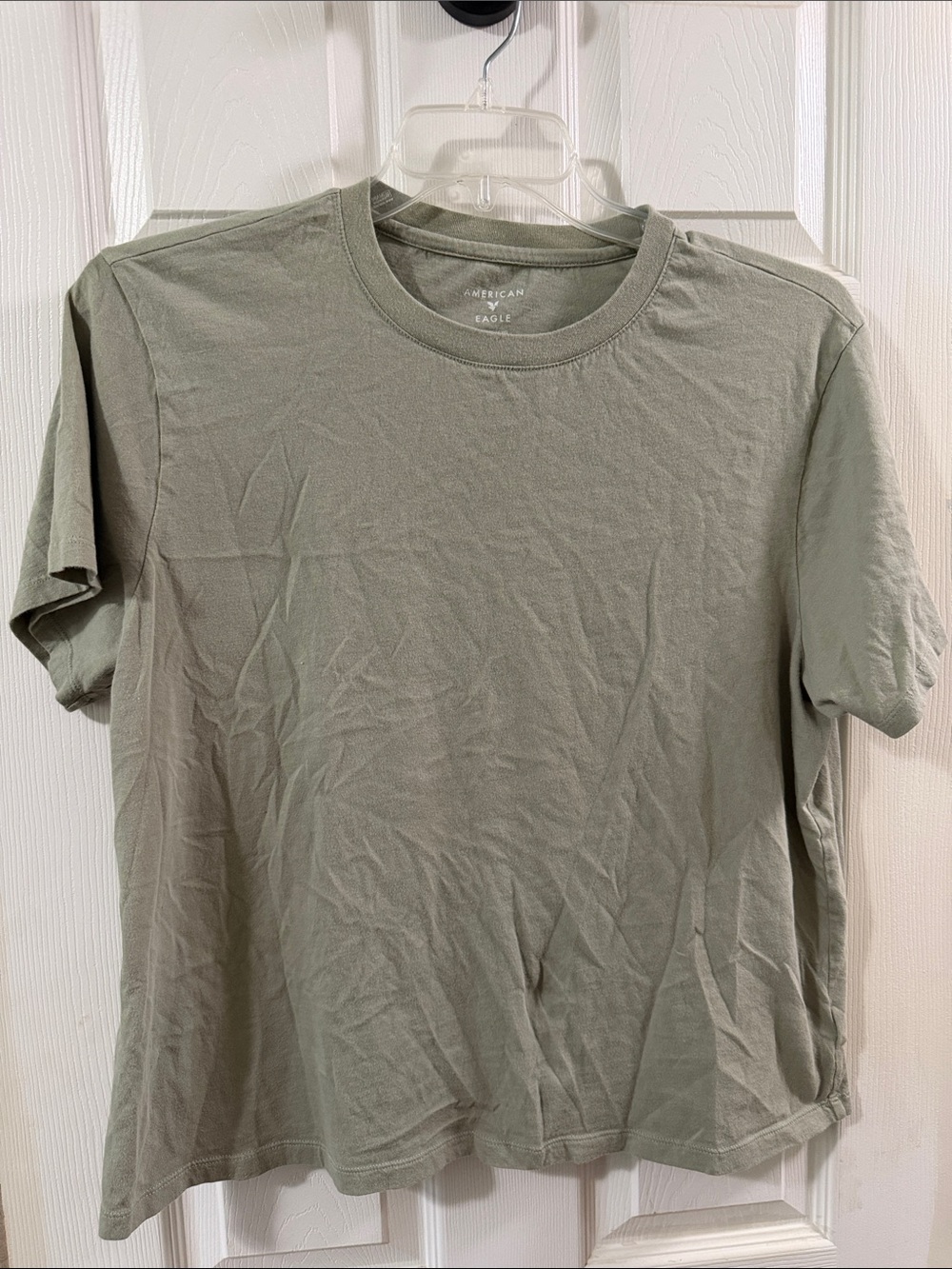 American Eagle Outfitters Women’s  Crewneck T‑Shirt in Sage Green